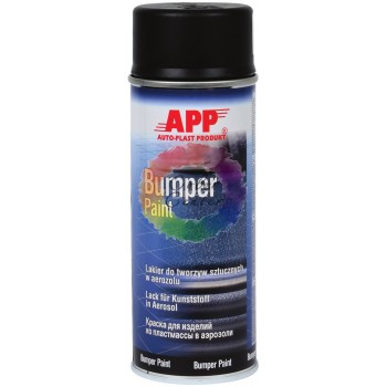 APP 210403 Краска для бамперов в аэрозоле Bumper Paint New Line Spray, черная 