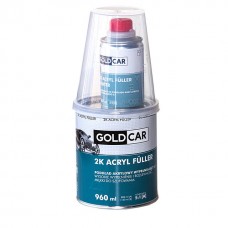 Акриловая грунтовка для авто GOLD CAR Base 2К HS 5+1, черная 960 мл