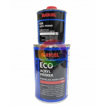 Акриловый грунт для авто Ranal ECO 5+1 белый  0,8+0,16 отвердитель