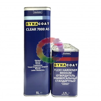 Акриловий Лак DYNA Clear 7000 AS, 5л + затверджувач Flexi Medium 2.5л