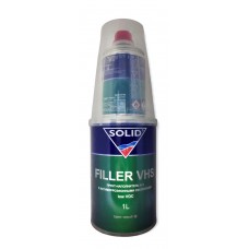 Акриловый грунт наполнитель SOLID FILLER VHS 4+1, черный, 1 л + 0,25 л